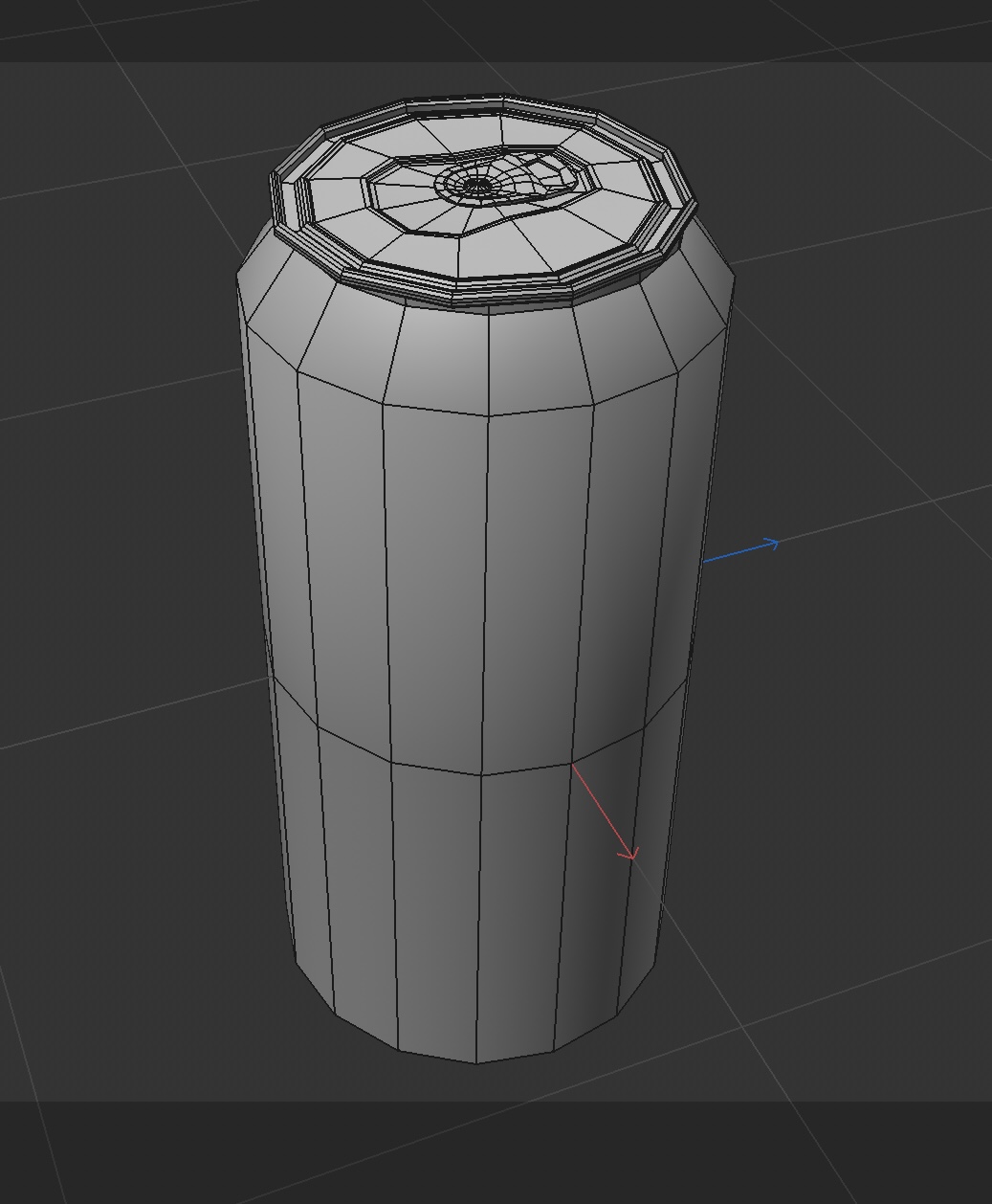 I created the main body of the can.